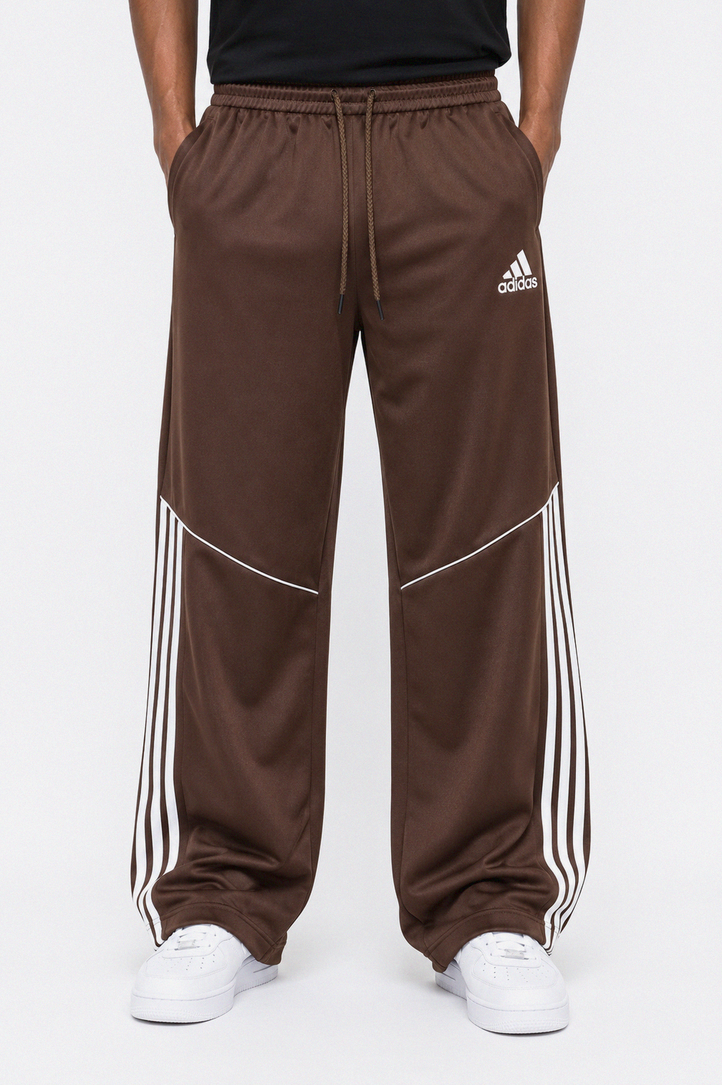 Brown Adidas Oversized Pants