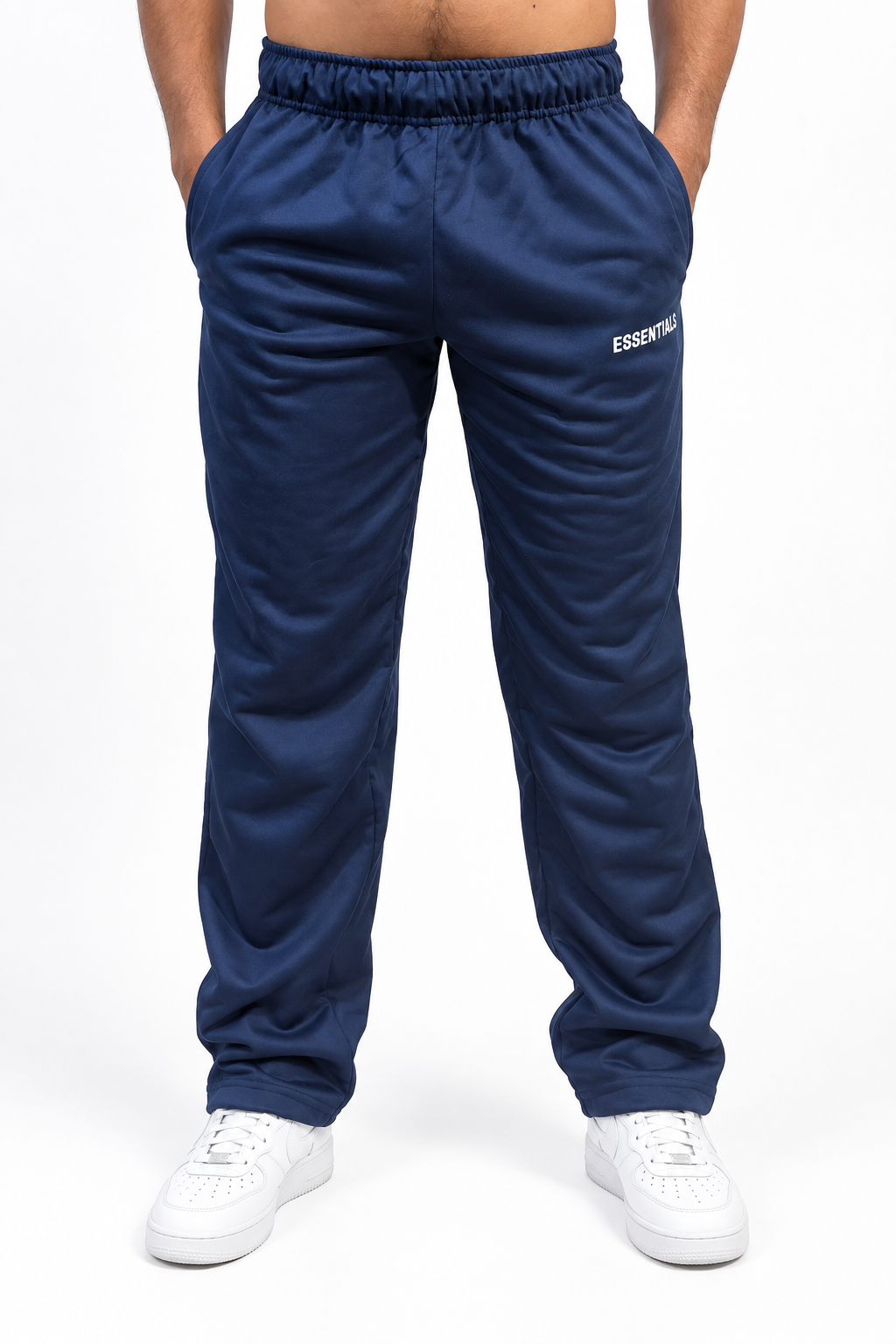 Essential Oversized Pants B Navy Blue UNISEX